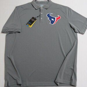 New 2XL TEXANS Gray Callaway Men's db #21L Golf Polo Shirt